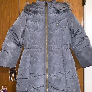 Toddler girls big winter jacket.